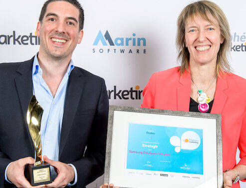 Le Trophée Or des études pour Stratégir et Samsung Electronics France