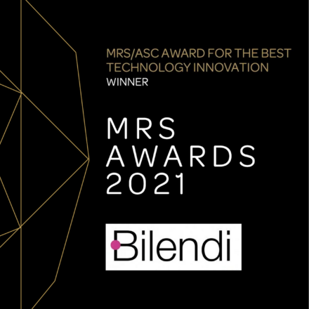 Bilendi Discuss remporte le MRS Awards 2021 de la meilleure innovation technologique pour le market research