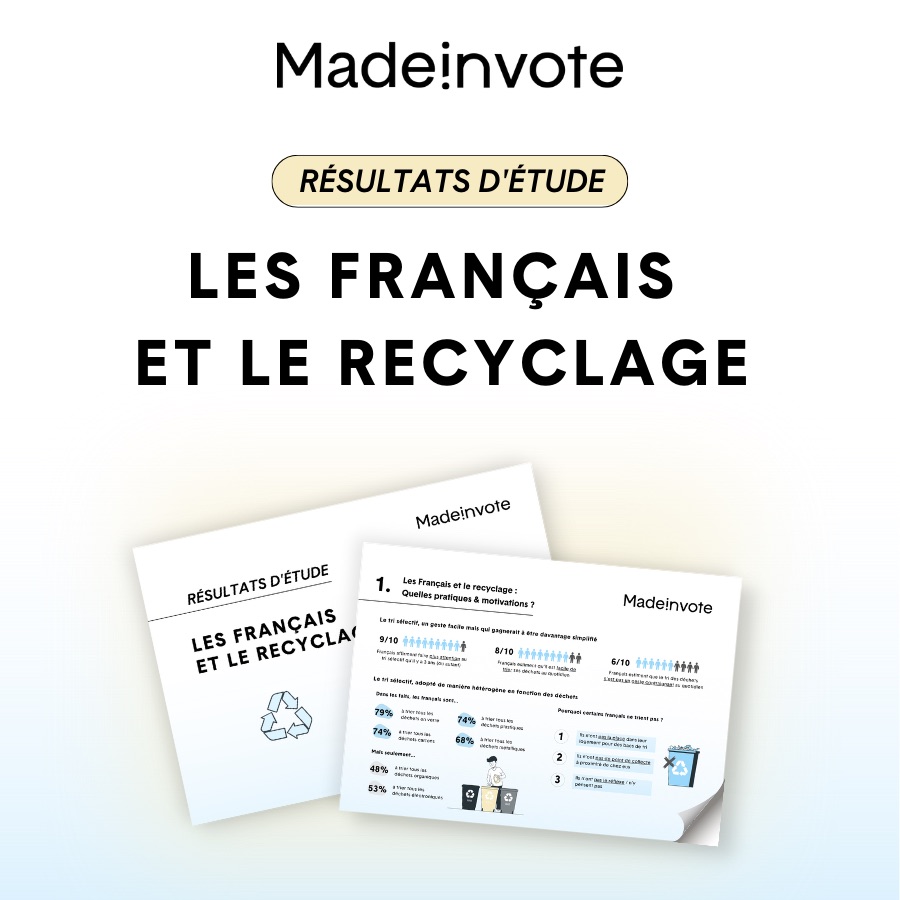 Etude Madeinvote : les français et le recyclage