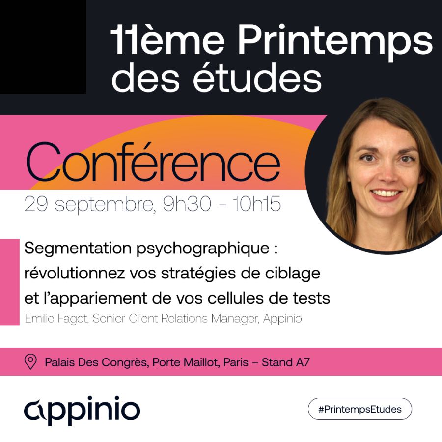 Conférence Appinio : la segmentation psychographique
