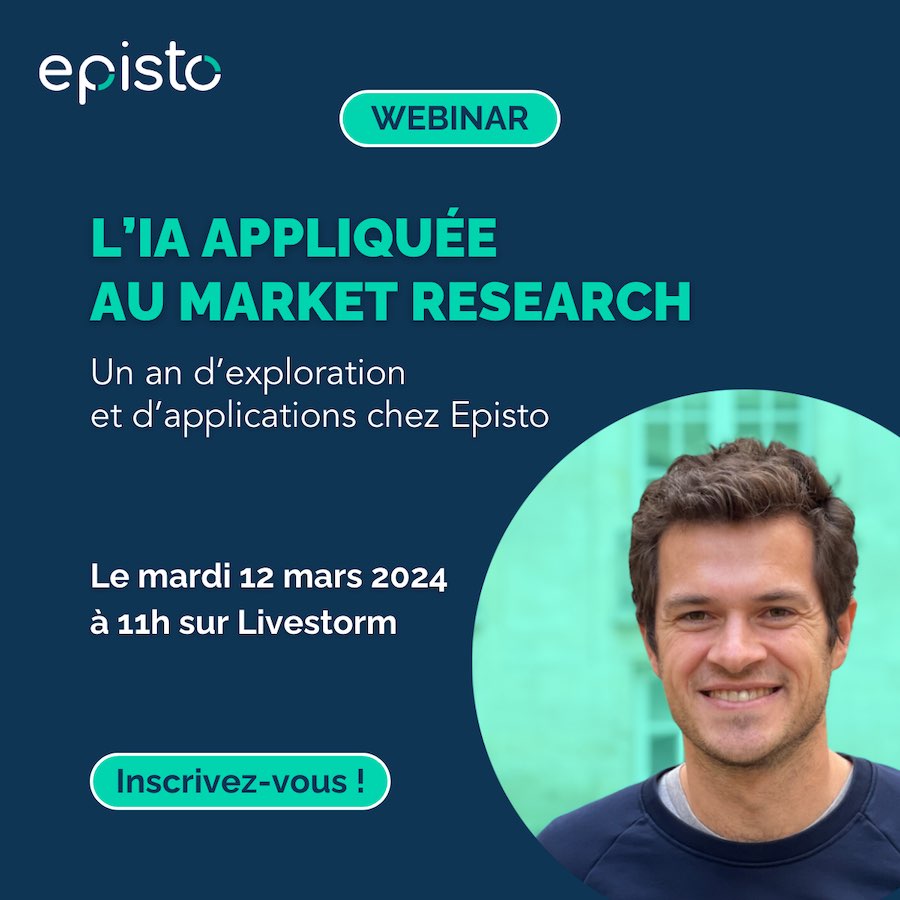 Webinar Episto : l'IA appliquée au market research
