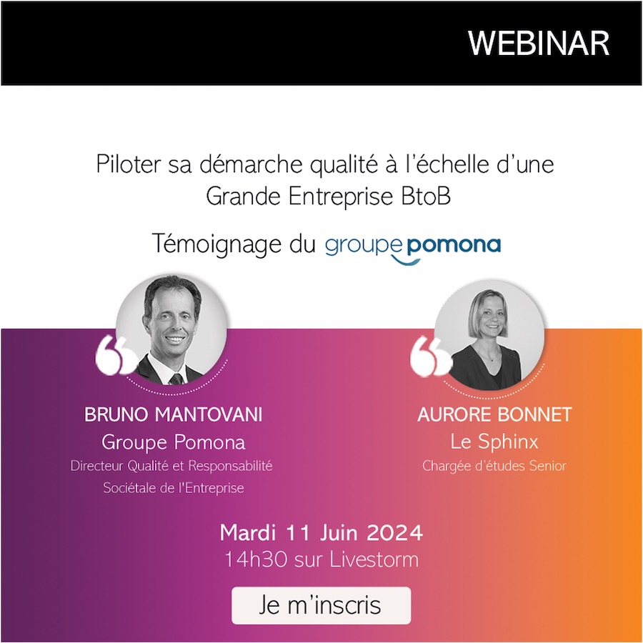 Webinaire Le Sphinx, avec le témoignage de l'entreprise Pomona