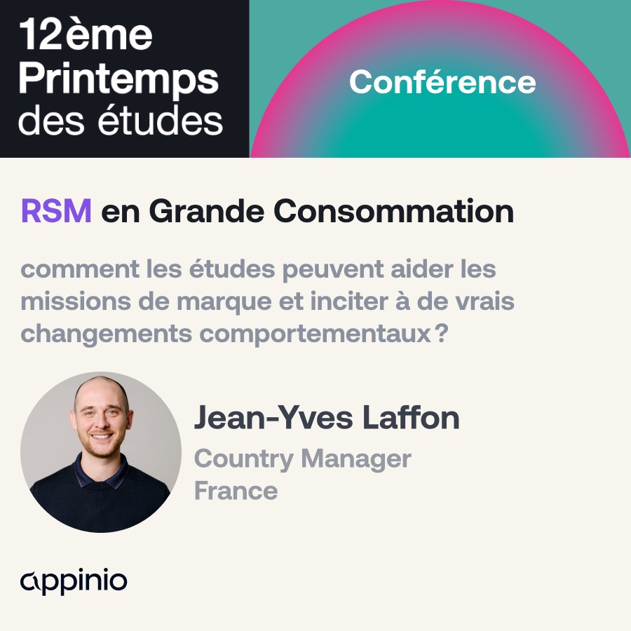 Conférence Appinio - RSM en grande consommation