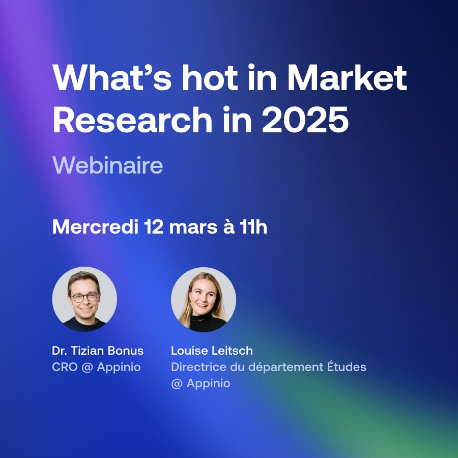 Webinar Appinio - les tendances du market research en 2025